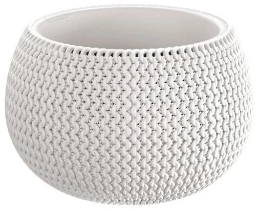 Ghiveci decorativ de flori, rotund, alb, 29x19.5 cm, Splofy Bowl