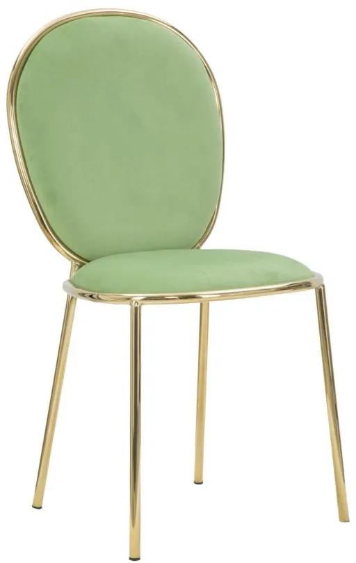 Set 2 scaune GLAM EMILY GREEN  (cm) 44X50X90