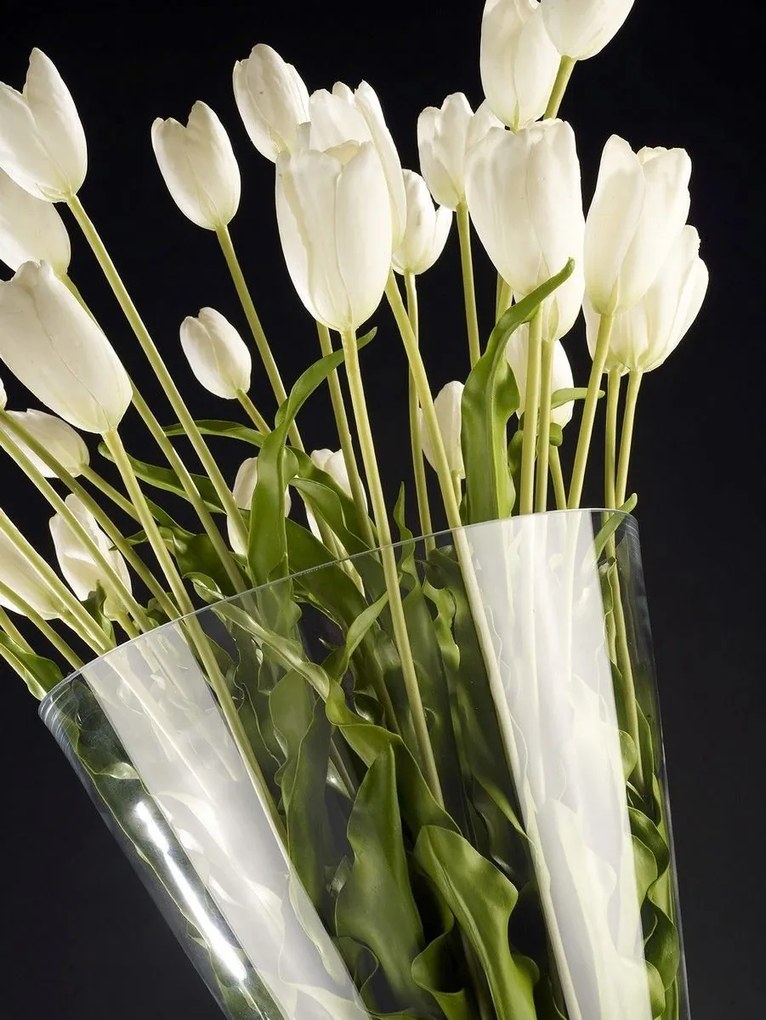 Aranjament floral elegant din lalele albe, SERENA TULIP, 120cm 1141162.93