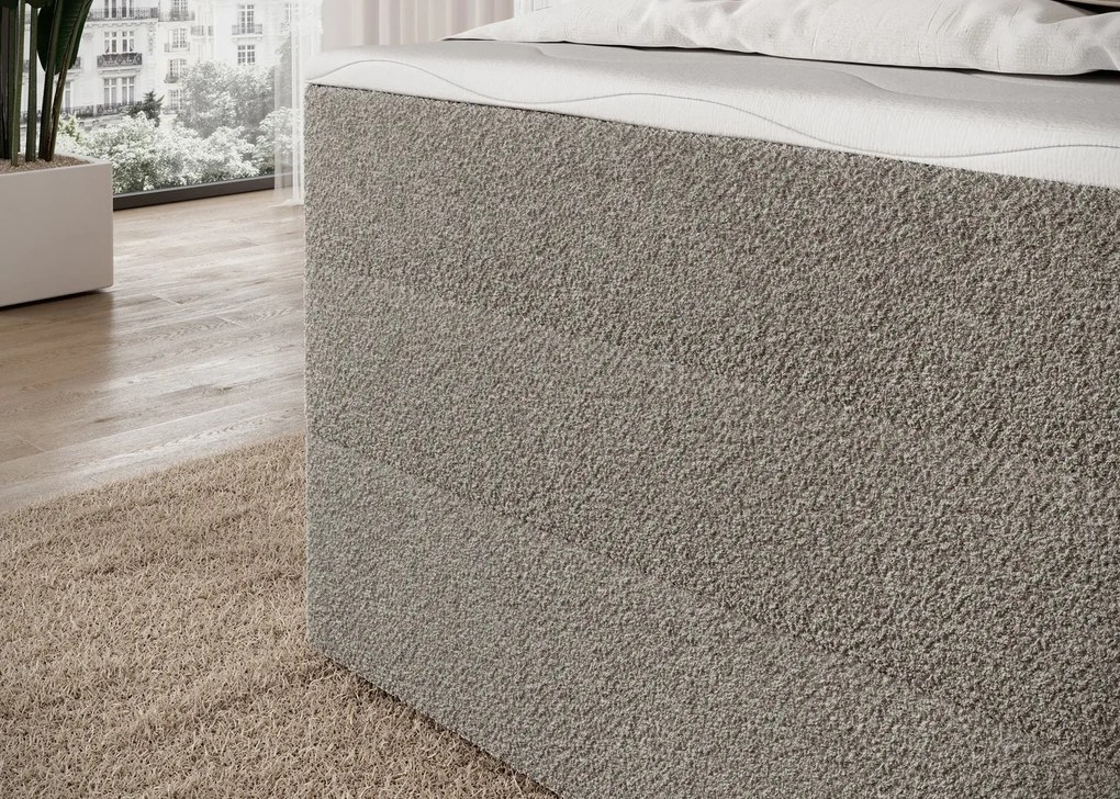 Pat lemn masiv boxspring Kasped