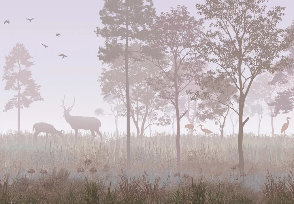 Fototapet - Peisaj roz (147x102 cm)