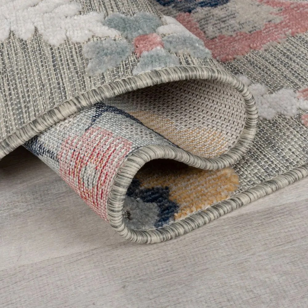 Covor de exterior gri 290x200 cm Flora - Flair Rugs