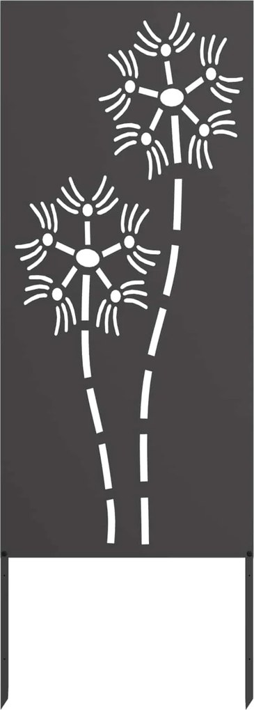 vidaXL Ecran de intimitate pentru grădină Traforaj Negru 50 x 140 cm