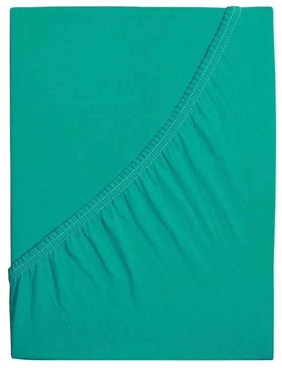 Cearșaf de pat 4Home jersey Ideal verde turcoaz, 200 x 200 cm, 200 x 200 cm