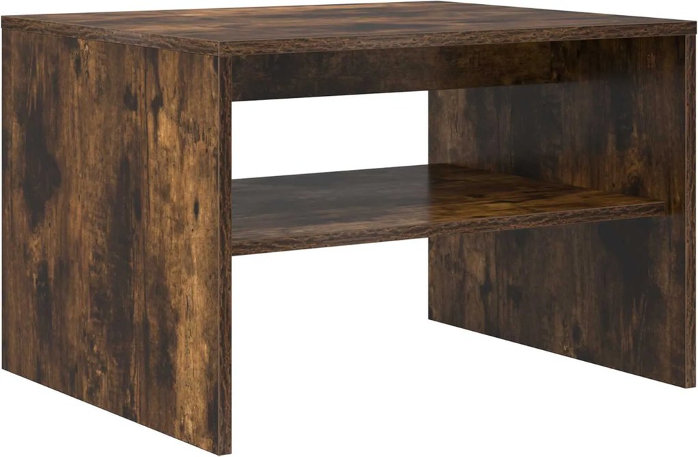 vidaXL Masă de cafea Stejar fumuriu 60 x 50 x 40 cm Lemn compozit