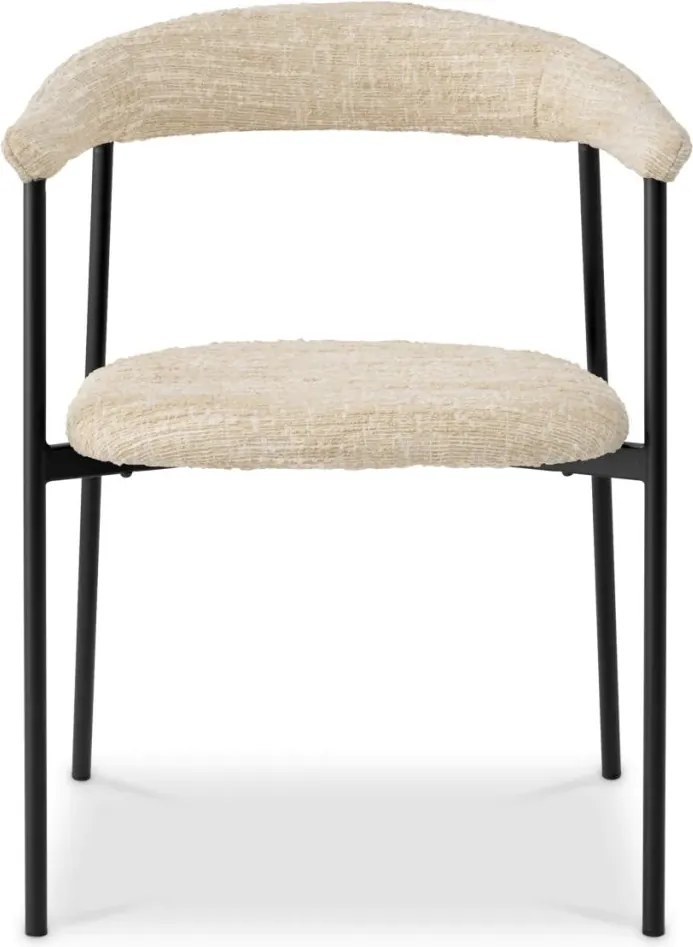 Set de 2 scaune design LUX Julio, Boucle sonata cream