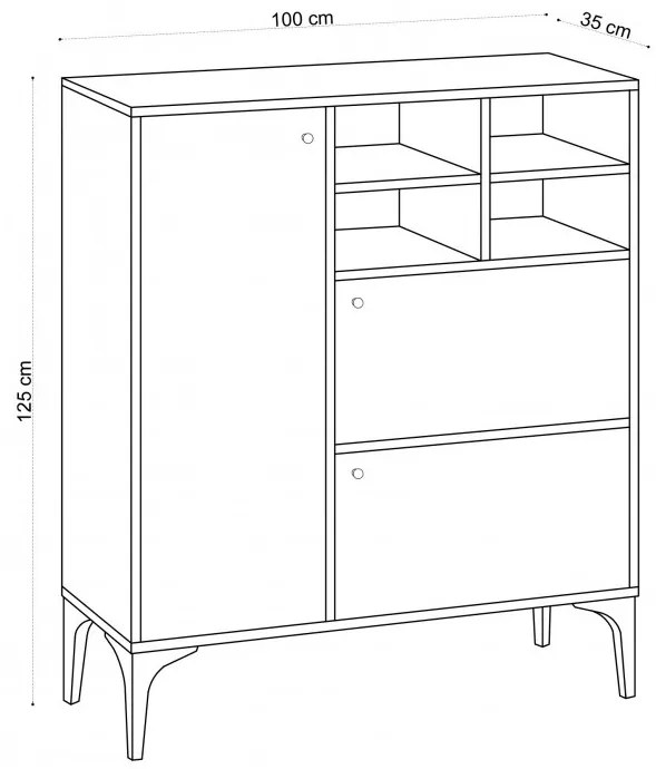 Consola Ewa Sapphire Oak