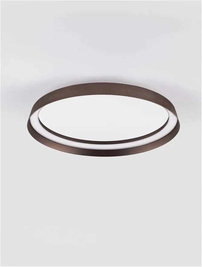 Plafoniera LED design modern circular ORMI coffee D-45cm