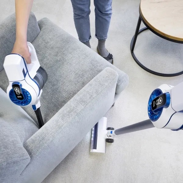 Niceboy ION Hurricane H5 - Aspirator vertical wireless 2în1 150W/2200 mAh alb/al