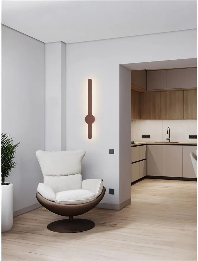 Aplica de perete LED ambientala NOREI maro