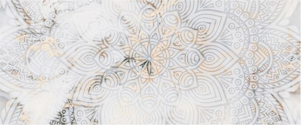 Tablou - Mandale albe (120x50 cm)