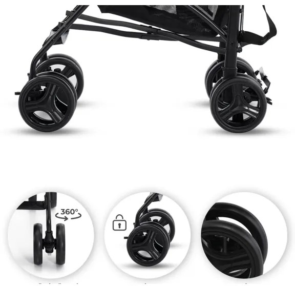 Cărucior de copii KINDERKRAFT TIK Stone grey