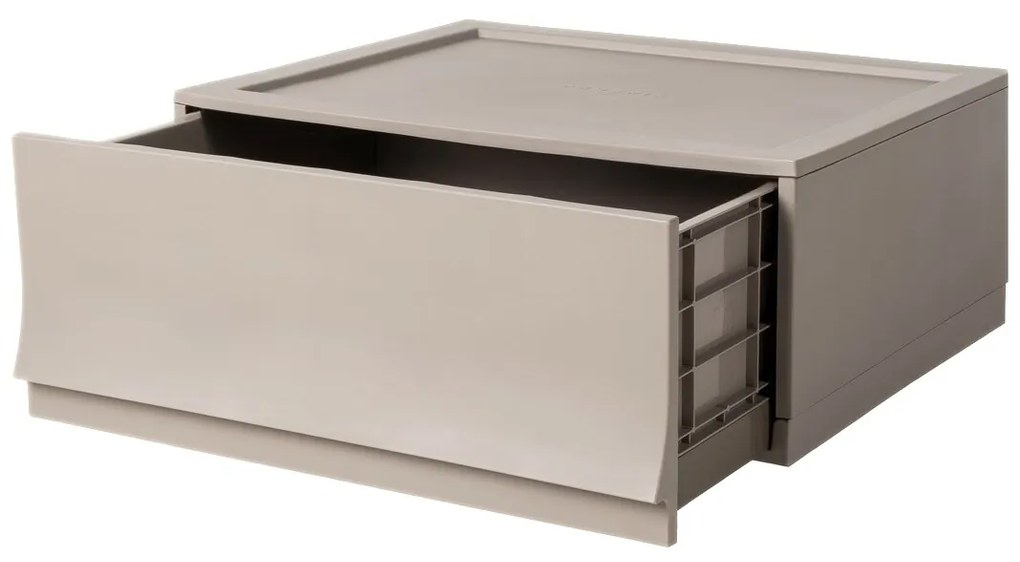Cutie de depozitare modulară Wave Wood fără roți54,6 x 43,4 x 22 cm, Larg - 1 sertar