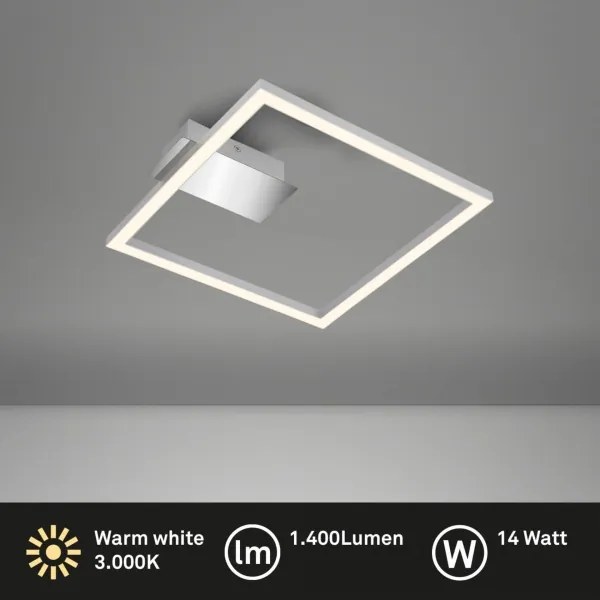 Briloner 3780-014-LED Plafonier FRAME LED/14W/230V 26,5x25 cm crom mat