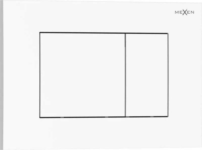 Mexen Tex 02 buton de spălare, alb lucios - 6102-01