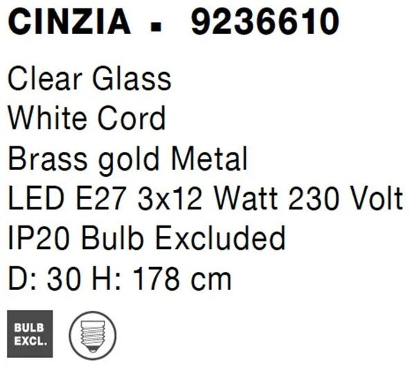 Lustra cu 3 pendule design modern CINZIA