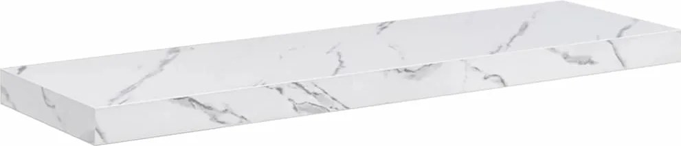 vidaXL Raft de perete Marmură albă 80 x 23,5 x 4 cm Lemn compozit