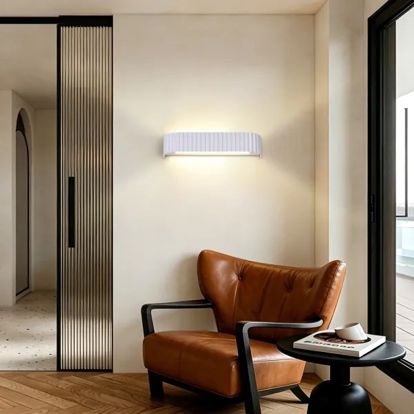 Brilagi - Aplica LED dimerizabilă FALCON MODERN LED/14W/230V 40 cm albă + telecomandă