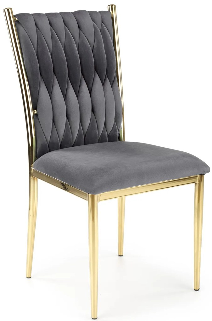 Scaun de sufragerie Kimiko (gri + auriu). Promo -6%. 1039634