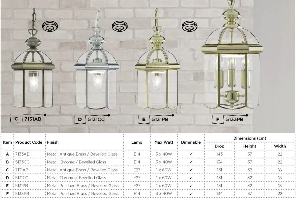 Pendul stil traditional Lanterns alama antic 7131AB SRT