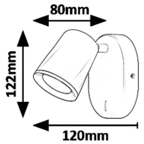 Aplica perete cu spot LED Karen 5045 RX