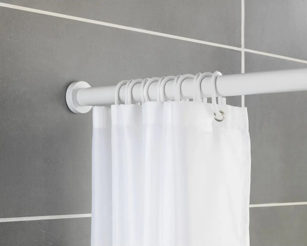 Tijă telescopică pentru baie Wenko Luz, lungime 110-185 cm, alb