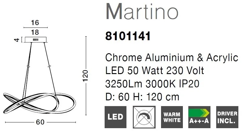 Lustra LED design modern Martino