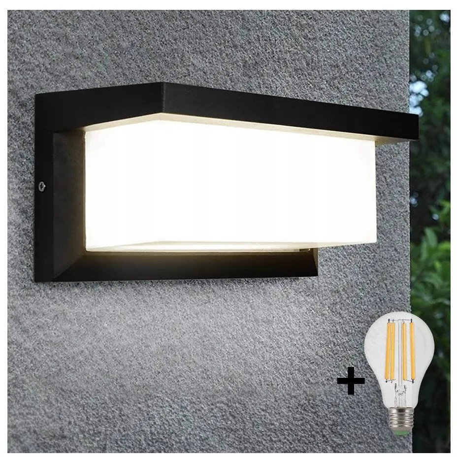 Aplică LED de exterior NEELY 1xE27/9W/230V 4000K IP54 negru