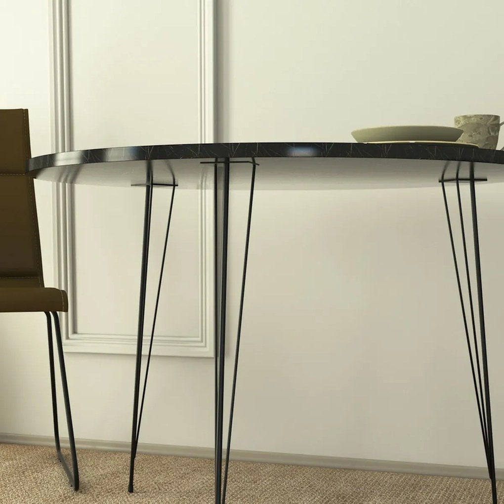 Set de masă Sandalf Royal Black and White