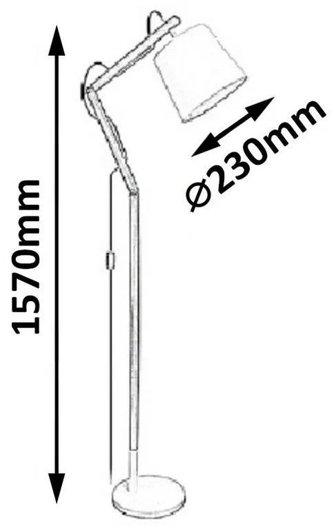 Lampă de podea Rabalux 4192 Thomas