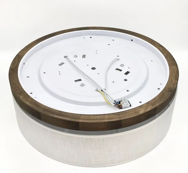 Plafonieră Brilagi BELLADONNA 3xE27/15W/230V d. 50 cm alb/stejar nuc