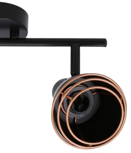 Spot de perete NERIA 1xE14/40W/230V negru/cupru