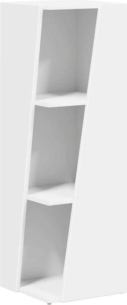 vidaXL Raft lateral Alb 33 x 32 x 100,5 cm Lemn compozit