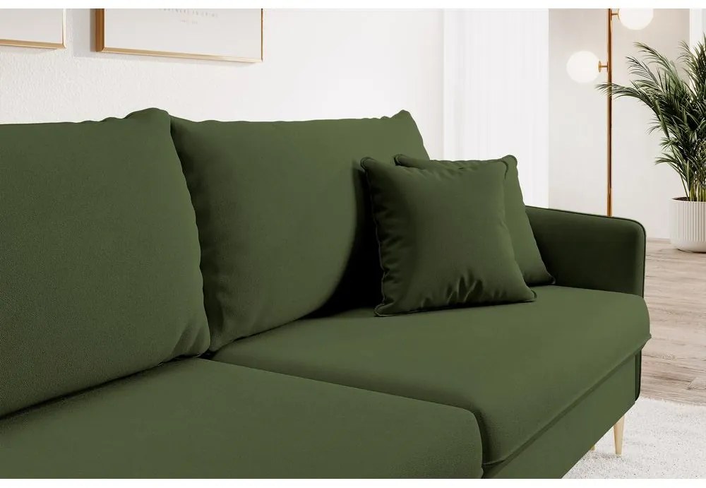 Canapea trei locuri Vivaldio  (verde + auriu). 1098878
