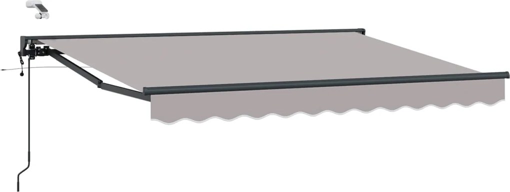 vidaXL Cort electric retractabil Gri deschis 3 x 2,5 m