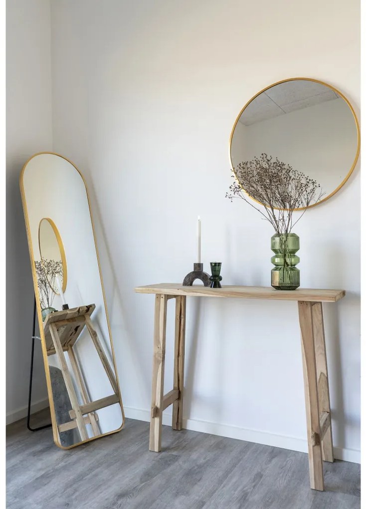 Oglindă Madrid din aluminiu, efect de cupru, 40x150 cm