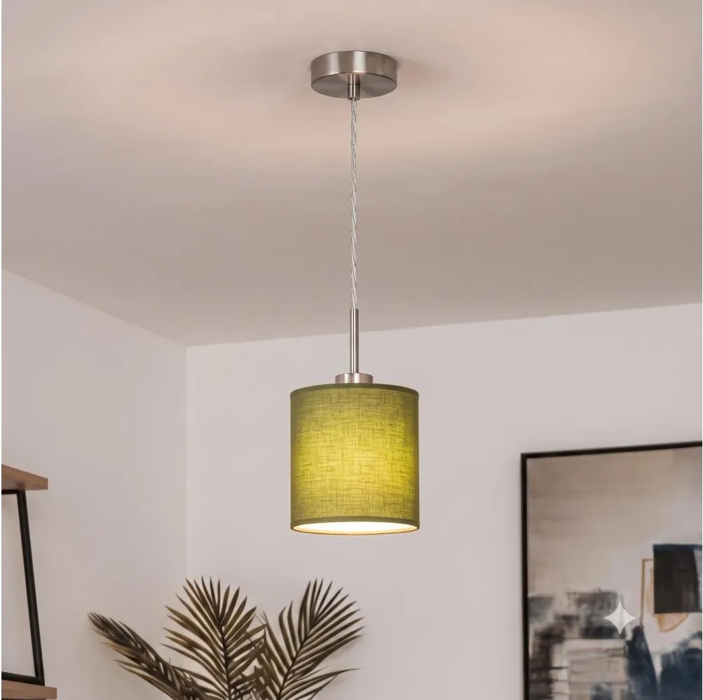 Brilagi - Pendul LED pe cablu NUBILA 1xE27/60W/230V Ø 14 cm verde
