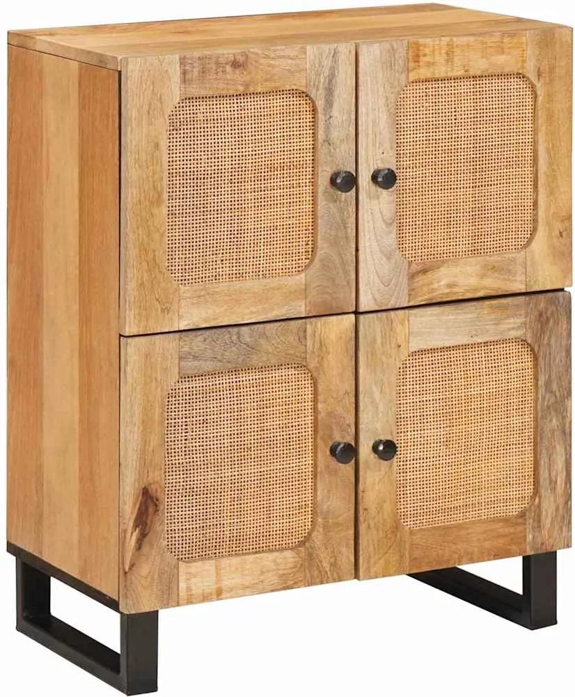 vidaXL Bufet cu depozitare Maro 60 x 33 x 75 cm Lemn de mango solid