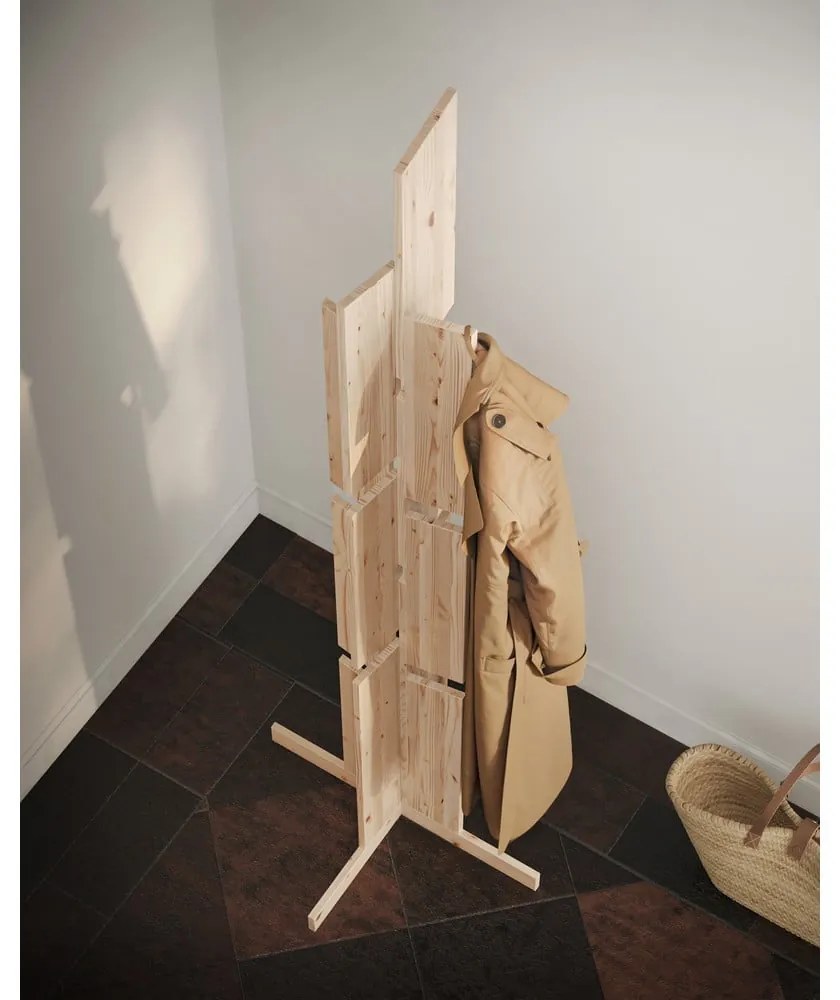 Cuier în culoare naturală din lemn de pin 60x186 cm Keeper – Karup Design