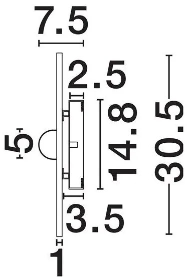 Aplica de perete din marmura LED MARBELLE