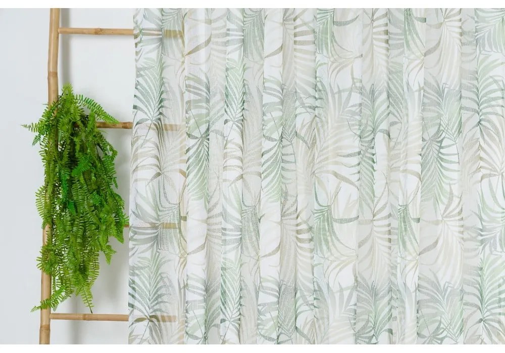 Perdea verde-bej 300x260 cm Palmas – Mendola Fabrics