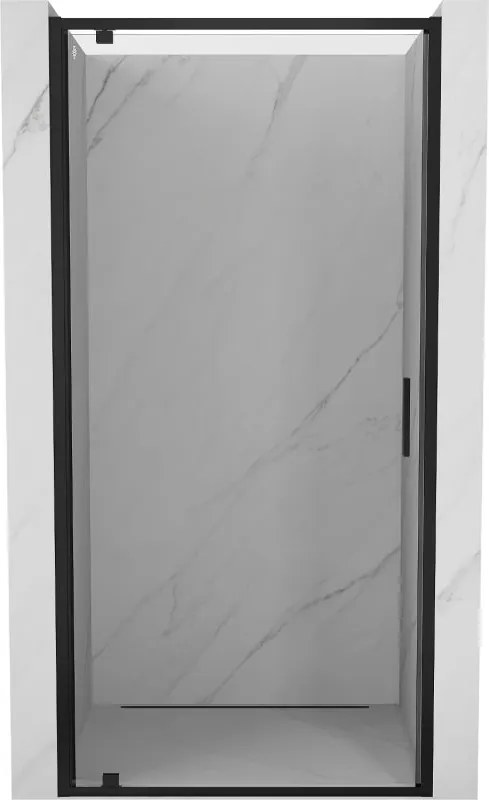 Mexen Exo ușă de duș pivotantă 95 cm, transparentă, neagră - 8181-095-000-70-00