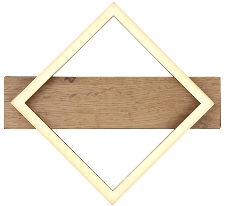 Plafoniera LED design industrial Lea negru, maro 40cm
