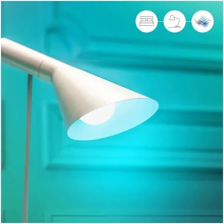 Set de 2 becuri LED RGBW reglabile A60 E27/9W/230V 2200-6500K Wi-Fi + telecomandă - WiZ