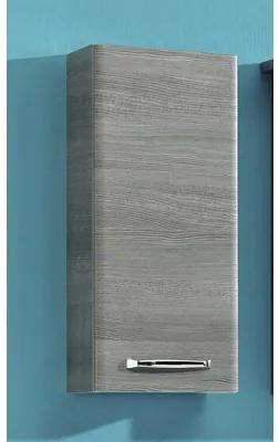 Dulap baie suspendat pelipal Alika, 1 ușă rotativă, PAL, 70x30 cm, grafit