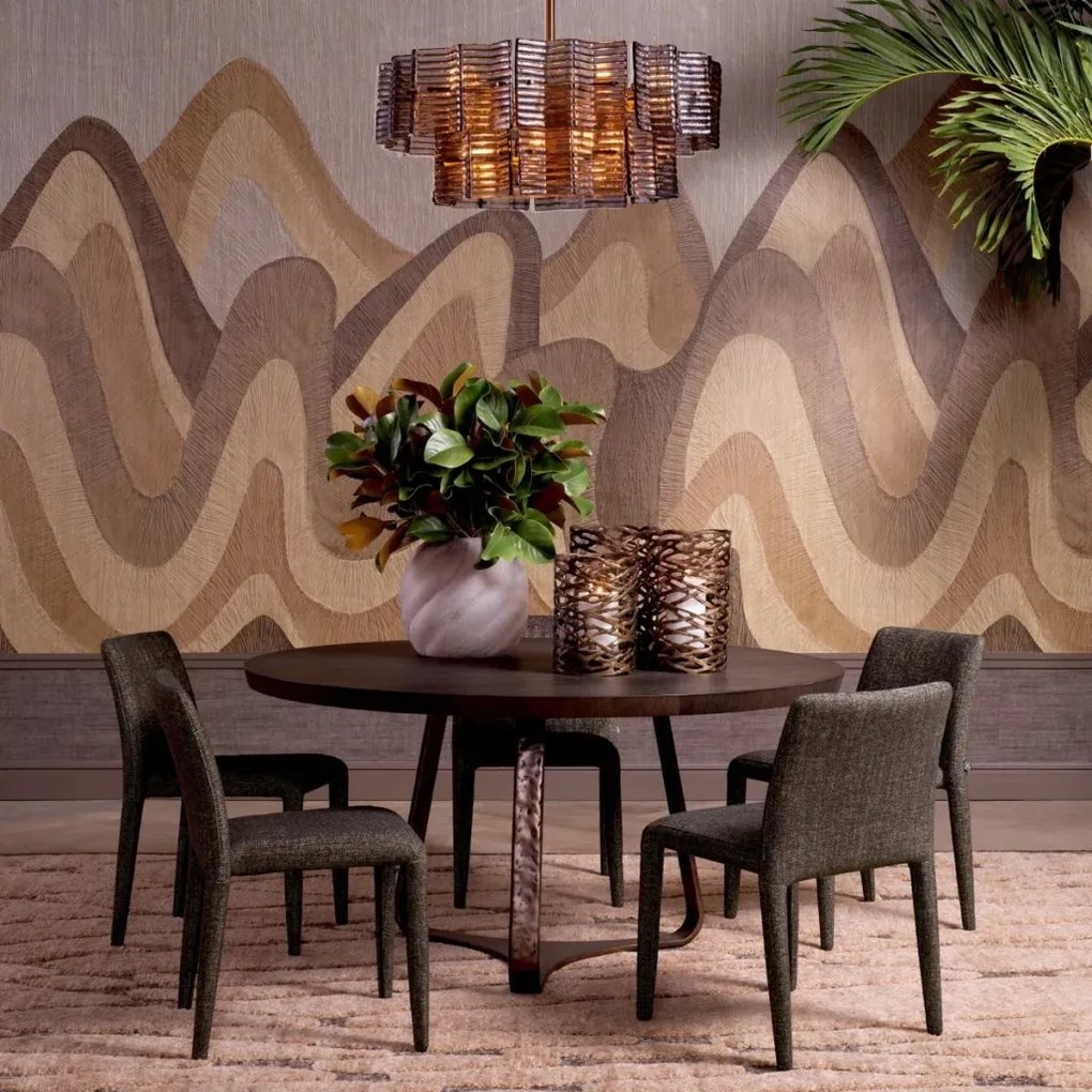 Set de 2 scaune elegante design LUX Leiza, Renato brown