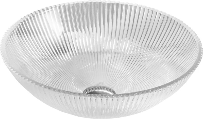 Mexen Zuri chiuvetă de sticlă pe blat 39 x 39 cm, transparent - 24193900