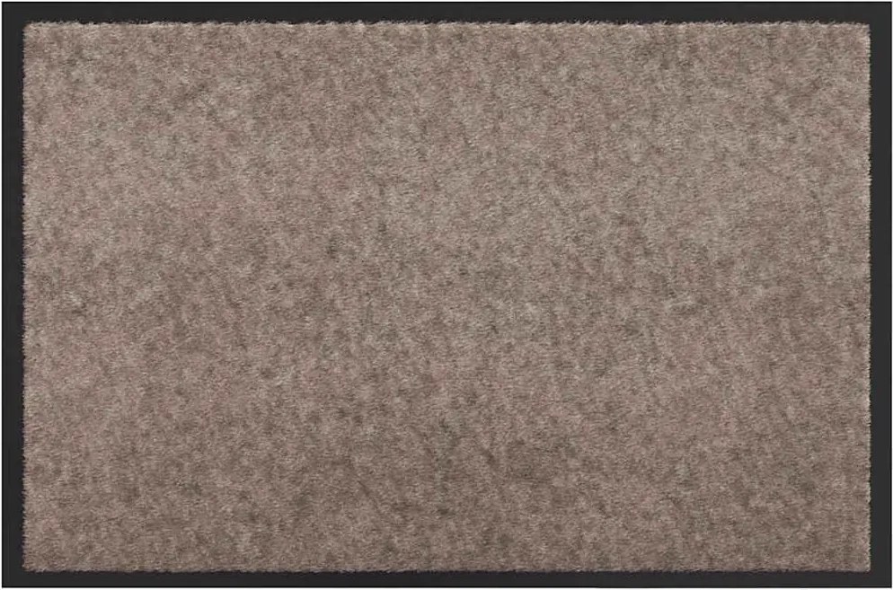 vidaXL Covoraș de intrare Bej 60 x 40 x 1.2 cm Țesătură Teddy
