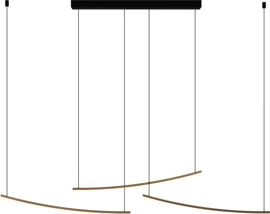 Eglo 902167 - Lampă suspendată LED dimmabilă pe cablu VILLEGGI LED/22W/230V 2700/4000/6500K, auriu