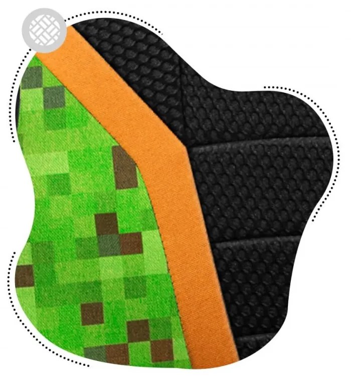 Scaun gaming confortabil pentru copii MINECRAFT